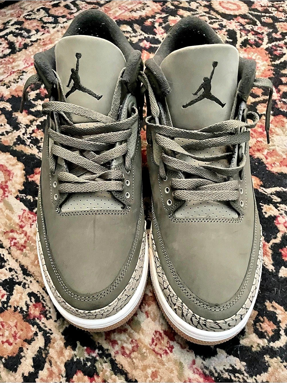 Nike Air Jordan 3 Retro Gray & White US 12